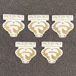 Oakley Vintage Factory Pilot Tour Stickers Lot of 5 NEW